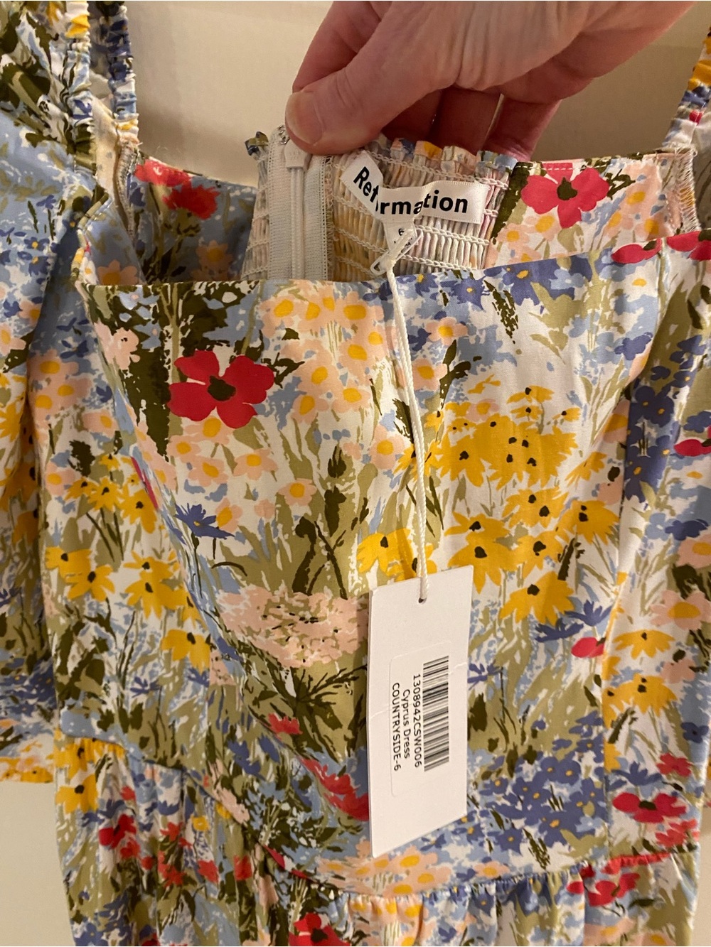 ❤️⭐️🌹 NWT and Beautiful! Reformation Cyprus Midi Dress, Size 6 🌹⭐️❤️ - Picture 7 of 13
